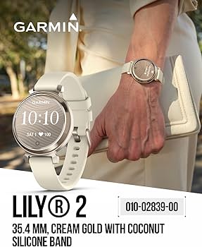 Amazon.com: Wearable4U Garmin Lily 2 - Cream Gold with Coconut